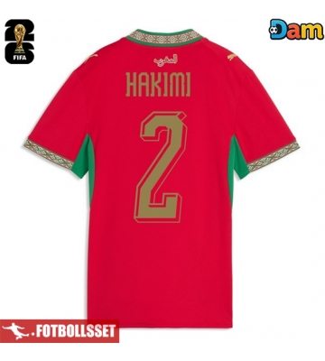 Marocko Achraf Hakimi #2 Hemmatröja Dam VM 2026 Kortärmad